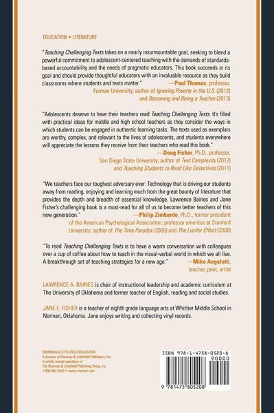 Produktbild: Teaching Challenging Texts