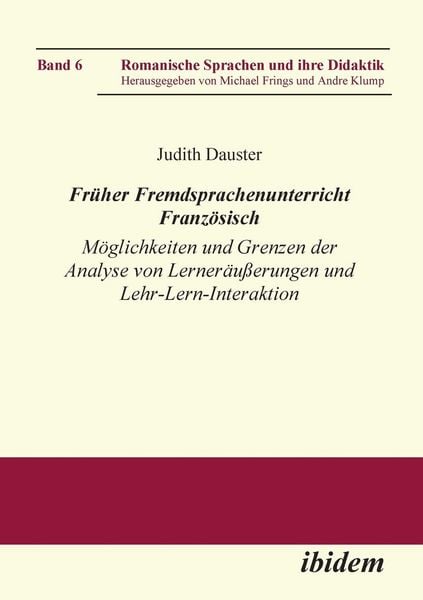 Produktbild: Dauster, J: Fr&uuml;her Fremdsprachenunterricht Franz&ouml;sisch. M&ouml;gl