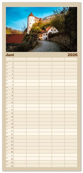 Produktbild: Familienplaner 2026 - Bautzen neu erleben - Monat f&uuml;r Monat urban eingefangen mit 5 Spalten (Wandkalender, 21 x 45 cm) CALVENDO