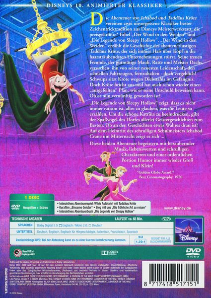 Produktbild: Die Abenteuer von Ichabod und Tadd&auml;us Kr&ouml;te - Disney Classics