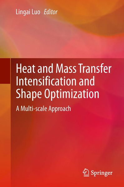 Produktbild: Heat and Mass Transfer Intensification and Shape Optimization