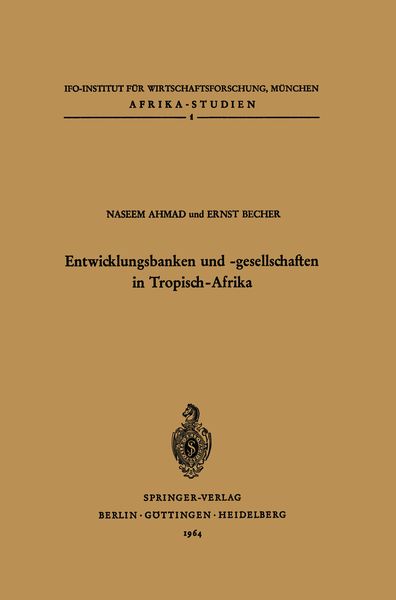 Produktbild: Entwicklungsbanken und -gesellschaften in Tropisch-Afrika