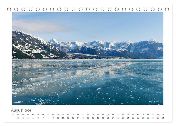 Produktbild: ALASKA Gletscher EIS (Tischkalender 2026 DIN A5 quer), CALVENDO Monatskalender
