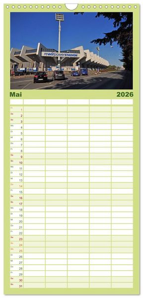Produktbild: Familienplaner 2026 - Bochum mit 5 Spalten (Wandkalender, 21 x 45 cm) CALVENDO
