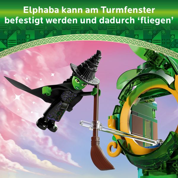 Produktbild: LEGO&reg; Wicked Willkommen in Emerald City (75684); Spielzeug zum Sammeln mit Turm, Glinda und Elphaba