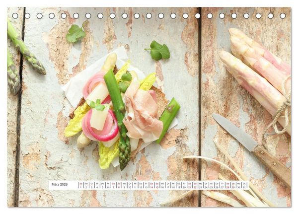 Produktbild: K&ouml;stlicher Spargel (Tischkalender 2026 DIN A5 quer), CALVENDO Monatskalender