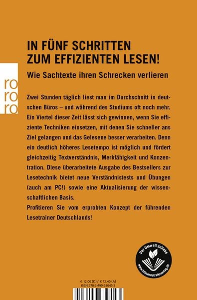 Produktbild: Schneller lesen - besser verstehen