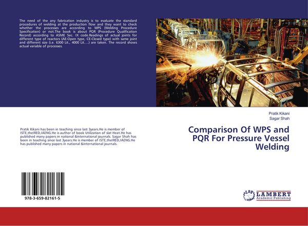 Produktbild: Comparison Of WPS and PQR For Pressure Vessel Welding