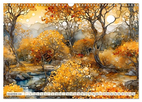Produktbild: Paysages fluviaux magiques (Calendrier mural 2026 DIN A3 vertical), CALVENDO calendrier mensuel