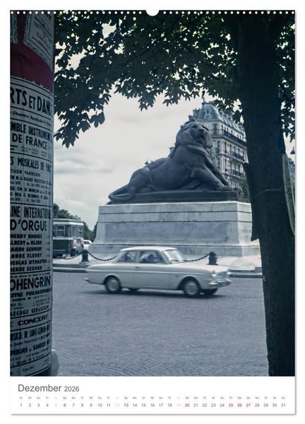 Produktbild: Paris, damals ... (Wandkalender 2026 DIN A2 hoch), CALVENDO Monatskalender