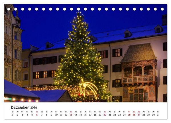 Produktbild: Gr&uuml;&szlig;e aus Innsbruck (Tischkalender 2026 DIN A5 quer), CALVENDO Monatskalender