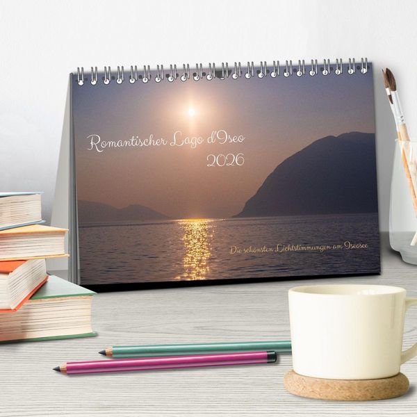 Produktbild: Romantischer Lago d'Iseo (Tischkalender 2026 DIN A5 quer), CALVENDO Monatskalender