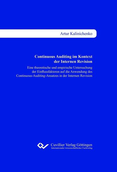 Produktbild: Continuous Auditing im Kontext der Internen Revision