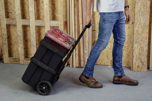 Produktbild: KETER 250927 Stack n Roll Werkzeugkasten unbest&uuml;ckt Schwarz
