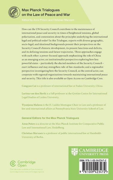 Produktbild: The UN Security Council and the Maintenance of Peace in a Changing World