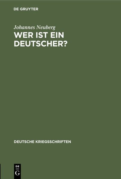 Produktbild: Wer ist ein Deutscher?