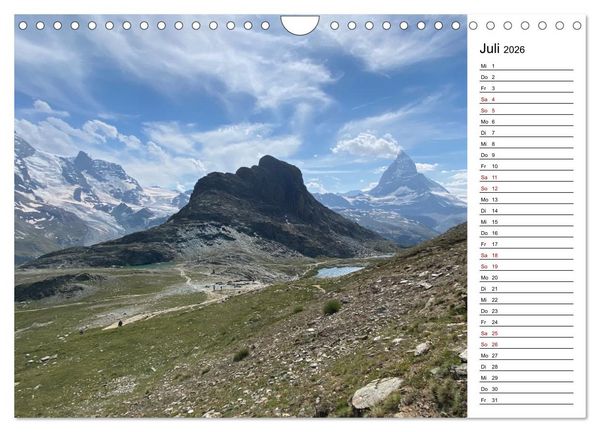 Produktbild: Alpenauszeit - Bergmomente f&uuml;rs Herz (Wandkalender 2026 DIN A4 quer), CALVENDO Monatskalender