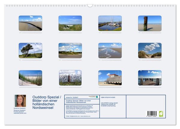 Produktbild: Ouddorp Spezial / Bilder von einer holl&auml;ndischen Nordseeinsel (Wandkalender 2026 DIN A2 quer), CALVENDO Monatskalender