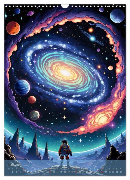 Produktbild: Weltraumtr&auml;ume (Wandkalender 2026 DIN A3 hoch), CALVENDO Monatskalender