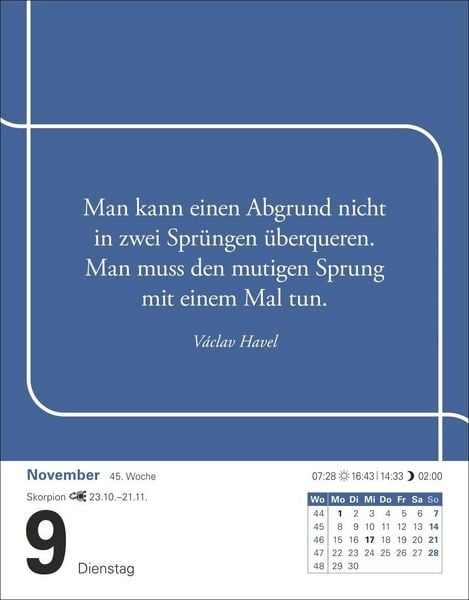 Produktbild: Zitate Tagesabrei&szlig;kalender 2027