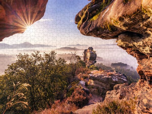 Produktbild: CALVENDO Puzzle Ein Motiv aus dem Kalender Bunter Pf&auml;lzerwald | 1000 Teile Lege-Gr&ouml;&szlig;e 64x48cm Foto-Puzzle f&uuml;r gl&uuml;ckliche Stunden