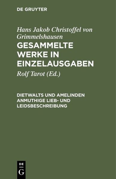 Produktbild: Dietwalts und Amelinden anmuthige Lieb- und Leidsbeschreibung