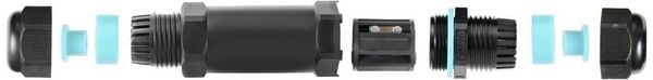 Produktbild: Sygonix SY-5498972 Kabelverbinder mit Schraubklemmen, witterungsbest&auml;ndig (&Oslash; x L) 32 mm x 118 mm 1 St.