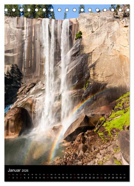 Produktbild: Idylle Pur - Der Yosemite National Park (Tischkalender 2026 DIN A5 hoch), CALVENDO Monatskalender