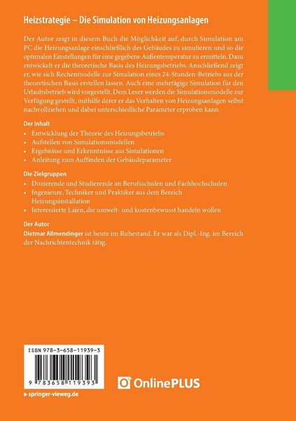 Produktbild: Heizstrategie &ndash; Die Simulation von Heizungsanlagen