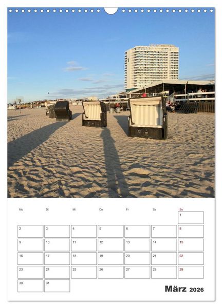 Produktbild: Warnem&uuml;nde Urlaub f&uuml;r zu Hause (Wandkalender 2026 DIN A3 hoch), CALVENDO Monatskalender