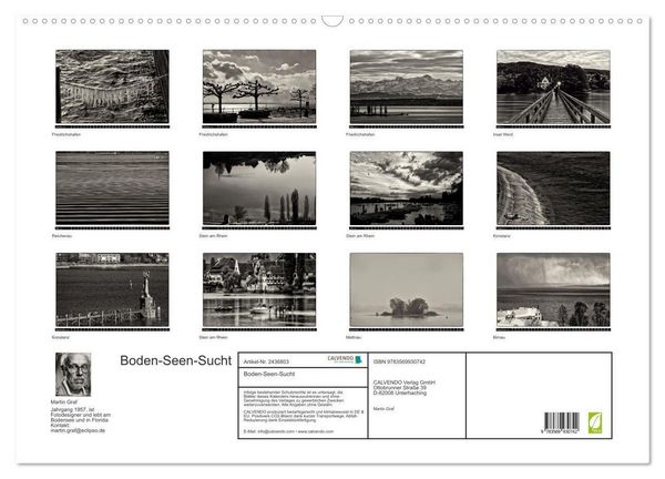 Produktbild: Boden-Seen-Sucht (Wandkalender 2027 DIN A2 quer), CALVENDO Monatskalender