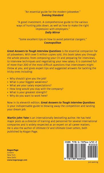 Produktbild: Great Answers to Tough Interview Questions