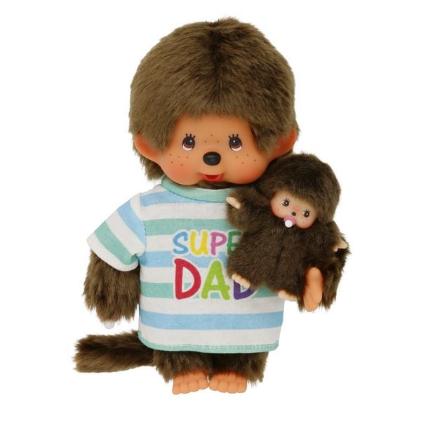 Produktbild: Monchhichi 20cm Super Dad + Baby