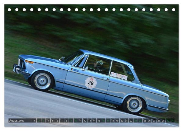 Produktbild: OLDTIMER BERGRENNEN - BMW Fahrzeuge (Tischkalender 2025 DIN A5 quer), CALVENDO Monatskalender