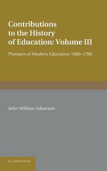 Produktbild: Contributions to the History of Education