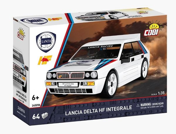 Produktbild: COBI 24509 - Lancia Delta HF Integrale, Ma&szlig;stab 1:35, Bausatz, 63 Klemmbausteine