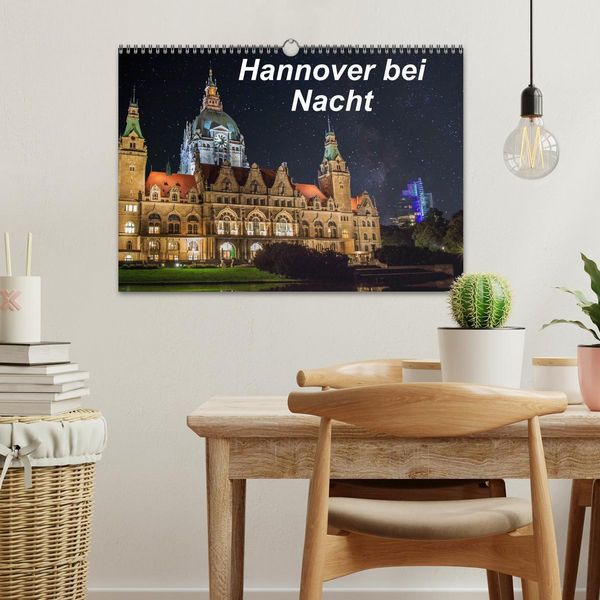 Produktbild: Hannover bei Nacht (Wandkalender 2026 DIN A3 quer), CALVENDO Monatskalender