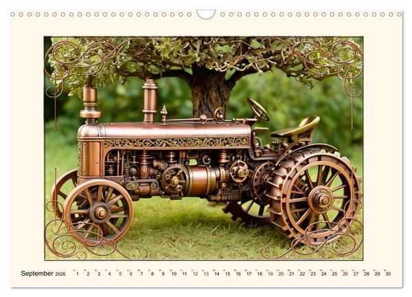 Produktbild: Steampunk Traktoren (Wandkalender 2026 DIN A3 quer), CALVENDO Monatskalender