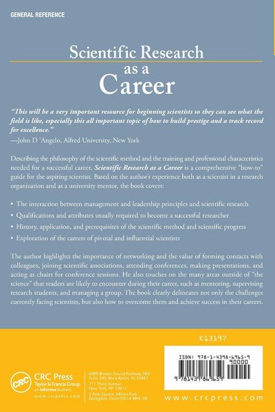 Produktbild: Scientific Research as a Career