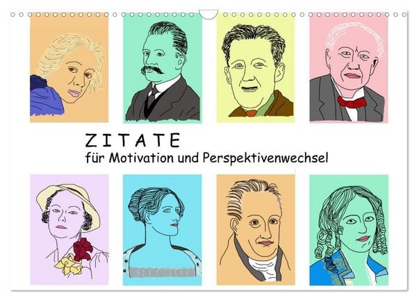 Produktbild: Zitate f&uuml;r Motivation und Perspektivenwechsel (Wandkalender 2027 DIN A3 quer), CALVENDO Monatskalender