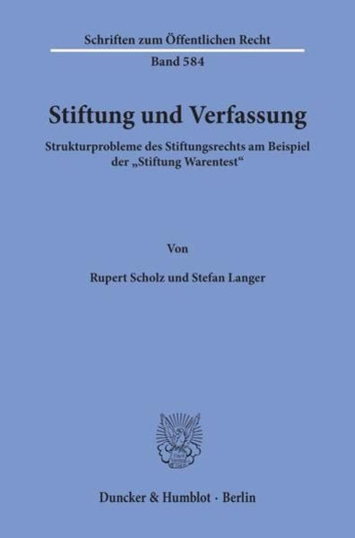 Stiftung und Verfassung.