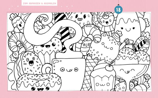 Produktbild: Mein Kawaii-Adventskalender-Buch: Cute Christmas