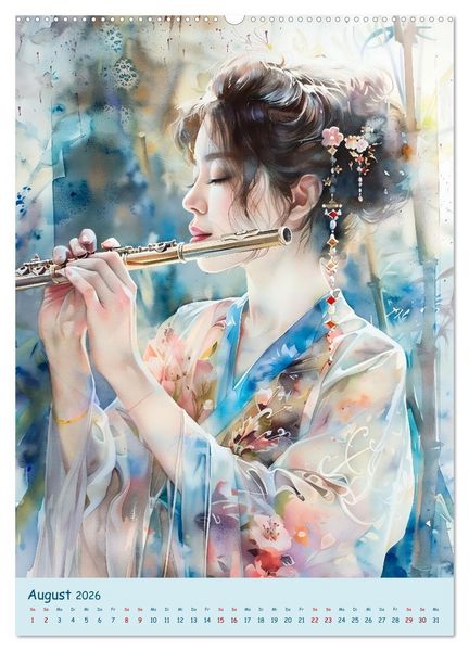 Produktbild: Die Farben der Musik (hochwertiger Premium Wandkalender 2026 DIN A2 hoch), Kunstdruck in Hochglanz