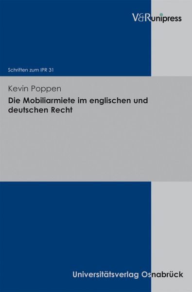 Produktbild: Die Mobiliarmiete im englischen und deutschen Recht