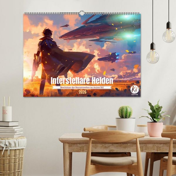 Produktbild: Interstellare Helden (Wandkalender 2026 DIN A2 quer), CALVENDO Monatskalender