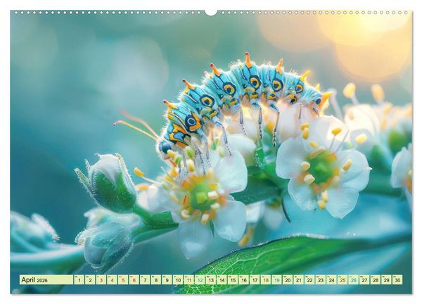 Produktbild: Eine Welt entz&uuml;ckend kleiner Tierchen (hochwertiger Premium Wandkalender 2026 DIN A2 quer), Kunstdruck in Hochglanz