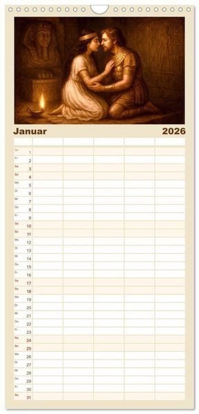 Produktbild: Familienplaner 2026 - Die ber&uuml;hmtesten Opern der Welt mit 5 Spalten (Wandkalender, 21 x 45 cm) CALVENDO