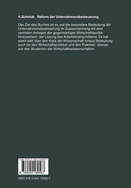 Produktbild: Reform der Unternehmensbesteuerung