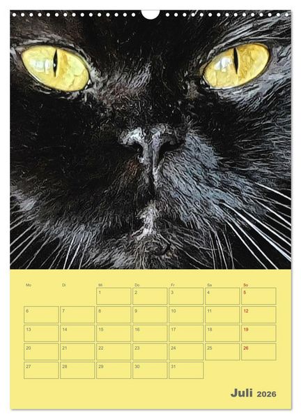 Produktbild: Cat Faces - Charakterstarke Katzengesichter ganz nah (Wandkalender 2026 DIN A3 hoch), CALVENDO Monatskalender