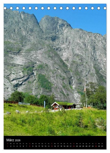 Produktbild: Paradiesisches Norwegen (Tischkalender 2026 DIN A5 hoch), CALVENDO Monatskalender